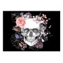 Carta da parati - Skull and Flowers