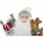 Decorazione Natalizia DKD Home Decor Babbo Natale Rosso Grigio Legno Poliestere Bianco PVC (32 x 20 x 64 cm)