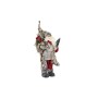 Statua Decorativa DKD Home Decor Babbo Natale Rosso Grigio Poliestere PVC (32 x 20 x 63 cm)