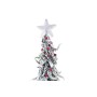 Albero di Natale DKD Home Decor Rosso Bianco Verde PVC Nevoso (25 x 25 x 65 cm)