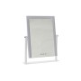 Specchio LED Touch da Tavolo DKD Home Decor Metallo Bianco (35 x 2 x 45 cm)