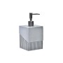 Dispenser di Sapone DKD Home Decor Argentato Grigio Resina PP (8,5 x 8,5 x 17,3 cm)