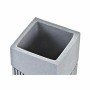 Portaspazzolini da Denti DKD Home Decor Grigio Alluminio Resina (7,6 x 7,6 x 10 cm)