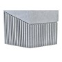 Portaspazzolini da Denti DKD Home Decor Grigio Alluminio Resina (7,6 x 7,6 x 10 cm)