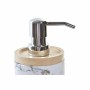 Dispenser di Sapone DKD Home Decor Marmo Naturale Bianco Caucciù Resina (9 x 7,7 x 17,5 cm)