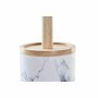 Scopino per il Bagno DKD Home Decor Scandi Naturale Alluminio Bianco Caucciù Resina (10,3 x 10,3 x 38 cm)