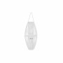 Portacandele DKD Home Decor Bianco Cristallo vimini (36 x 36 x 80 cm)