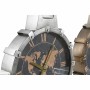 Orologio da Parete DKD Home Decor Cristallo Argentato Dorato Ferro Mappamondo (42 x 8,5 x 54 cm)