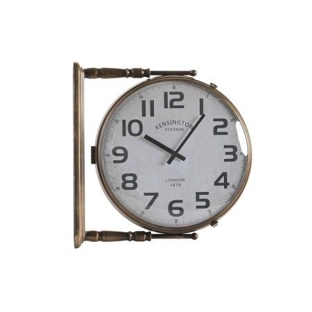 Orologio da Parete DKD Home Decor Cristallo Dorato Bianco Ferro (36 x 9 x 38 cm)