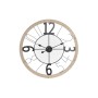 Orologio da Parete DKD Home Decor Naturale Nero MDF Ferro (70 x 4 x 70 cm)