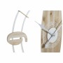 Orologio da Parete DKD Home Decor Naturale MDF Bianco Ferro (61 x 4,5 x 66 cm)