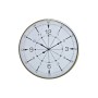 Orologio da Parete DKD Home Decor Cristallo Dorato Metallo Bianco Bussola (60 x 3 x 60 cm)