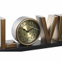 Orologio da Tavolo DKD Home Decor Love Rame Argentato Ferro (39 x 8 x 15 cm) (2 Unità)