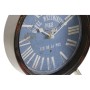 Orologio da Tavolo DKD Home Decor Cristallo Nero Azzurro Metallo (20,5 x 5 x 24 cm) (2 Unità)