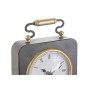 Orologio da Tavolo DKD Home Decor Argentato Nero Metallo PVC (14,5 x 5 x 21 cm) (2 Unità)