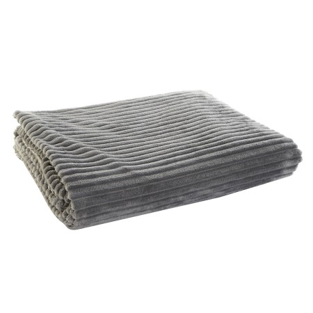 Coperta DKD Home Decor Grigio (150 x 200 x 2 cm)