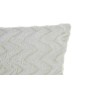 Cuscino DKD Home Decor Poliestere Zig zag Alluminio Bianco (45 x 10 x 45 cm)