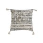 Cuscino DKD Home Decor Beige Azzurro Poliestere Cotone Alluminio (45 x 5 x 45 cm)