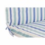 Cuscino DKD Home Decor Amache Righe Bianco Blu cielo Blu Marino (190 x 60 x 5 cm) (190 x 60 x 5 cm)