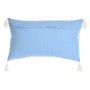 Cuscino DKD Home Decor Azzurro Poliestere Cotone Bianco (60 x 15 x 35 cm)