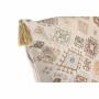 Cuscino DKD Home Decor Beige Poliestere Cotone Alluminio Rombos (60 x 20 x 60 cm)