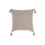 Cuscino DKD Home Decor Beige Poliestere Cotone Alluminio (40 x 15 x 40 cm)