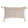 Cuscino DKD Home Decor Beige Poliestere Cotone Alluminio (60 x 15 x 35 cm)