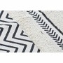 Tappeto DKD Home Decor Nero Zig zag Bianco (120 x 180 x 0,7 cm)