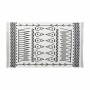 Tappeto DKD Home Decor Nero Bianco Ikat (120 x 180 x 0,7 cm)