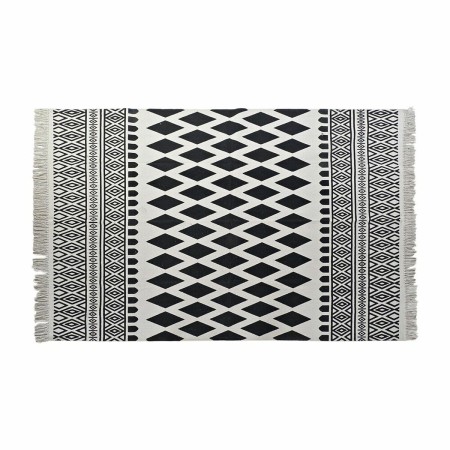 Tappeto DKD Home Decor Nero Bianco (120 x 180 x 0,7 cm)