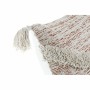 Cuscino DKD Home Decor Beige Arancio Poliestere Cotone Alluminio Frange (45 x 10 x 45 cm)