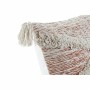 Cuscino DKD Home Decor Beige Arancio Poliestere Cotone Alluminio Frange (60 x 10 x 30 cm)