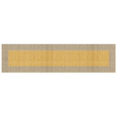 Tappeto DKD Home Decor Giallo (60 x 240 x 0,7 cm)