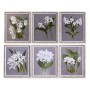 Quadro DKD Home Decor Abete Cristallo Fiori (50 x 60 x 2,8 cm) (6 Unità)