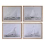 Quadro DKD Home Decor Abete Cristallo Barco (70 x 55 x 2 cm) (4 Unità)