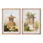 Quadro DKD Home Decor Abete Cristallo Orientale (50 x 70 x 2,8 cm) (2 Unità)