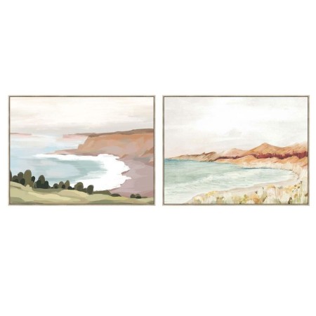 Quadro DKD Home Decor Spiaggia (120 x 4 x 90 cm) (2 Unità)