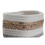 Scatola Decorativa DKD Home Decor Cotone Fibra naturale (3 Pezzi) (33 x 23 x 13 cm)