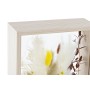 Fiore Decorativo DKD Home Decor Beige Verde Giallo Fiori Legno MDF (16 x 6 x 21 cm) (2 Unità)