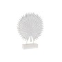 Statua Decorativa DKD Home Decor Metallo Bianco Tropicale Legno MDF Foglia della pianta (36 x 7 x 46 cm)