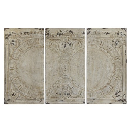 Decorazione da Parete DKD Home Decor Beige Resina (178 x 4 x 112 cm) (3 Pezzi)