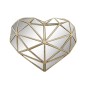 Statua Decorativa DKD Home Decor Cristallo Cuore Dorato Resina (26 x 5 x 21 cm)