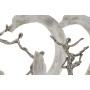 Statua Decorativa DKD Home Decor Argentato Alluminio Bianco Legno di mango Moderno (32,5 x 10 x 47 cm) (2 Unità)