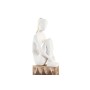 Statua Decorativa DKD Home Decor Donna Marrone Bianco Resina Legno di mango Città (2 Unità)