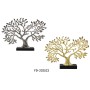 Statua Decorativa DKD Home Decor Argentato Albero Dorato Resina (39 x 7 x 27,5 cm) (2 Unità)