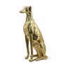 Statua Decorativa DKD Home Decor Dorato Resina Cane (42,5 x 25,5 x 78 cm)