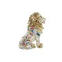 Statua Decorativa DKD Home Decor Dorato Leone Resina Multicolore Moderno (21 x 14,5 x 27 cm) (15 x 21 x 27 cm)