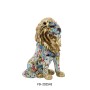 Statua Decorativa DKD Home Decor Dorato Leone Resina Multicolore Moderno (21 x 14,5 x 27 cm) (15 x 21 x 27 cm)