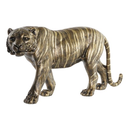 Statua Decorativa DKD Home Decor Tigre Dorato Resina (53 x 13,5 x 23,5 cm)