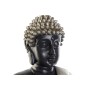 Statua Decorativa DKD Home Decor Finitura invecchiata Argentato Nero Buddha Resina Orientale (50 x 30 x 74 cm)